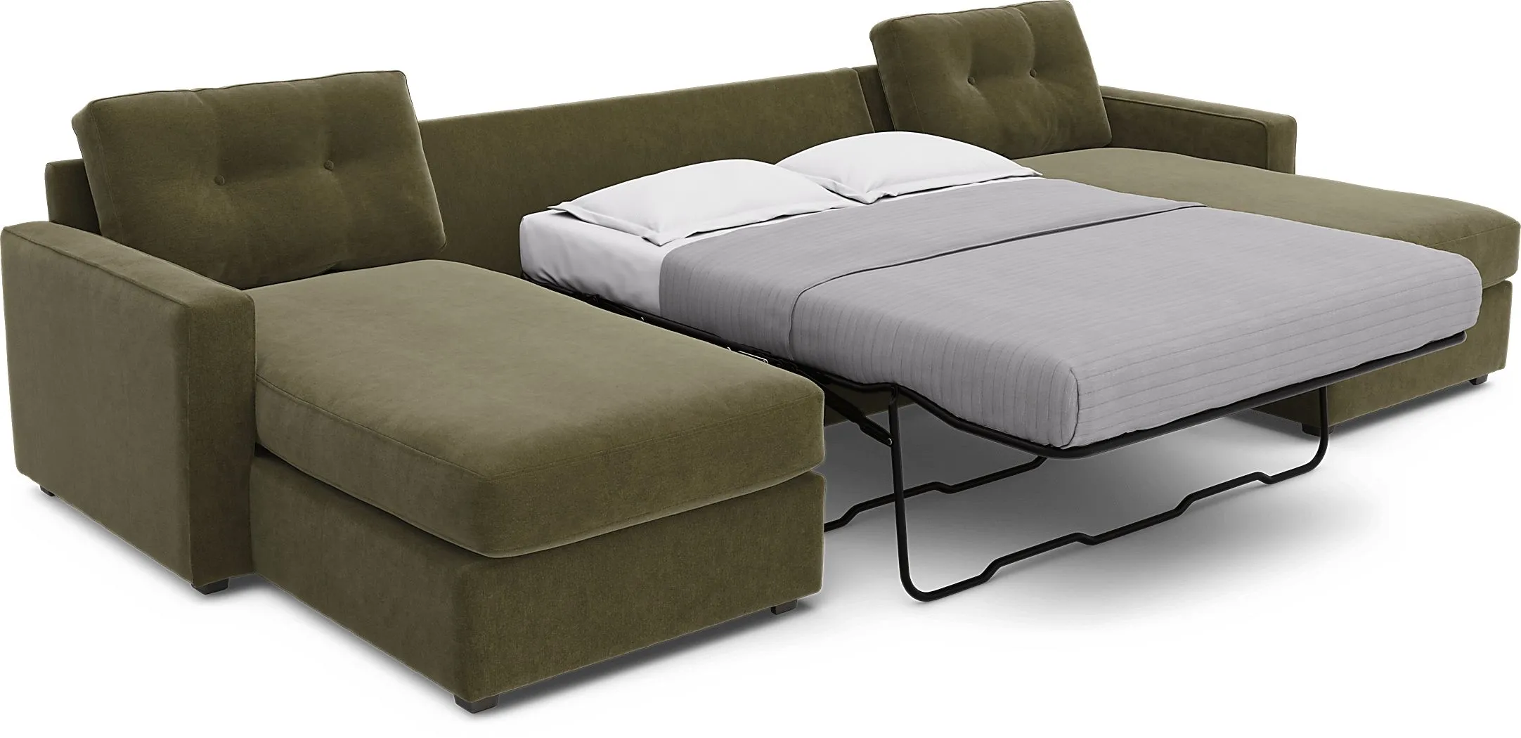 ModularOne Moss 3 Pc Gel Foam Sleeper Sectional