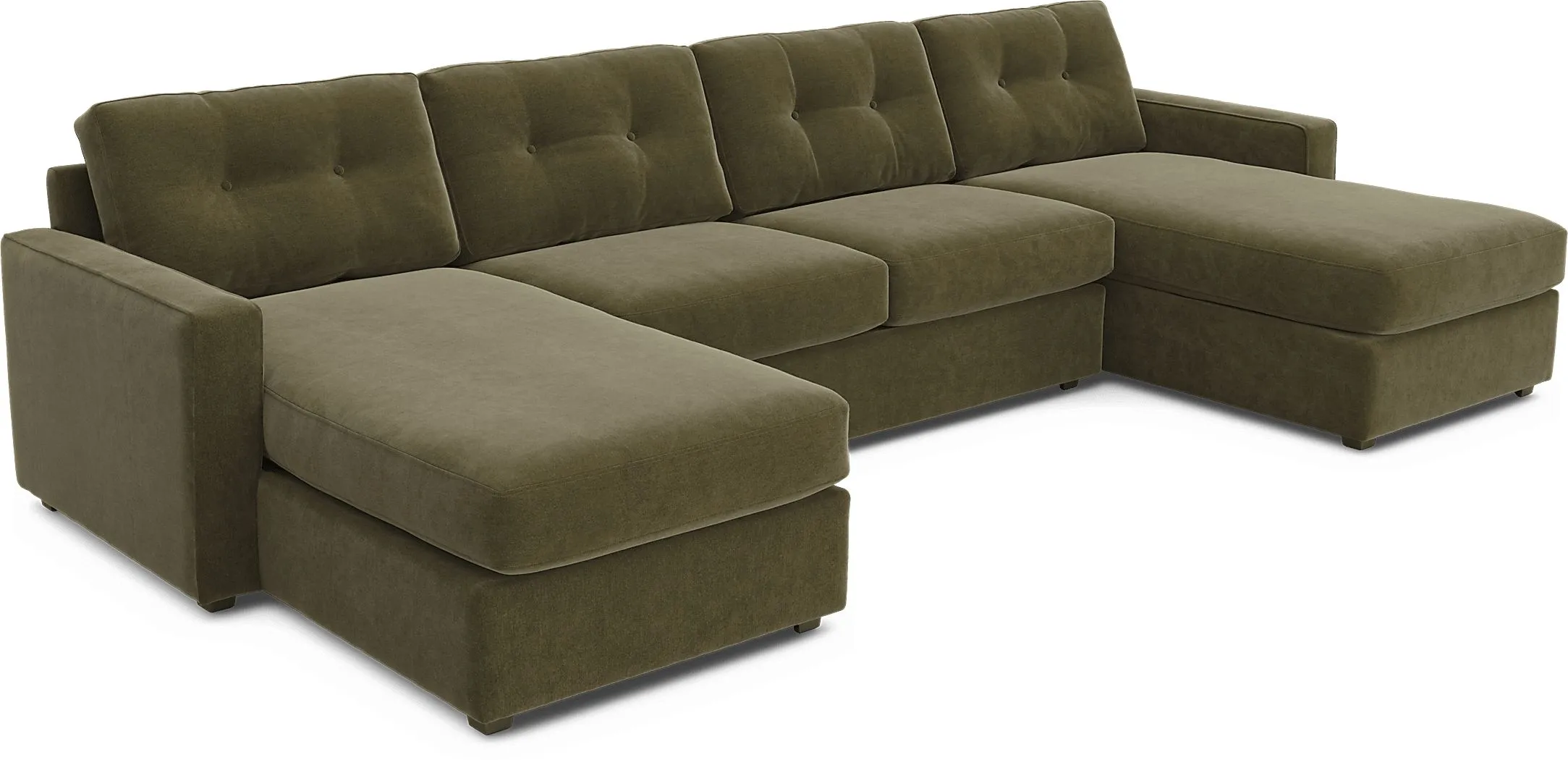 ModularOne Moss 3 Pc Gel Foam Sleeper Sectional