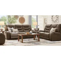 Laredo Springs Brown 3 Pc Living Room with Reclining Sofa
