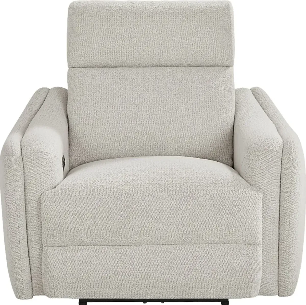 Yountville White Dual Power Recliner