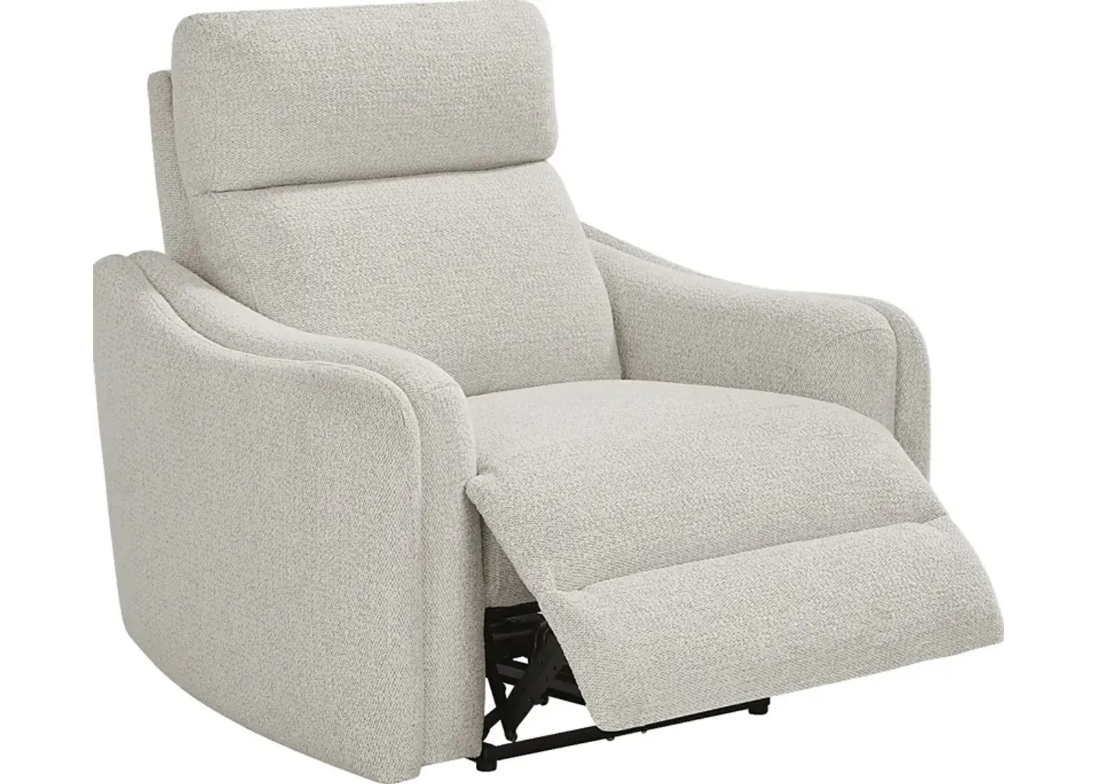 Yountville White Dual Power Recliner