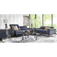 Weatherford Park Blue 3 Pc Dual Power Reclining Living Room