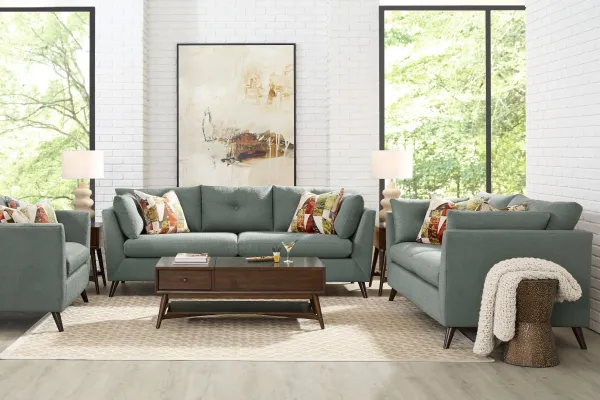 Copenhagen Lagoon 7 Pc Living Room with Sleeper Sofa