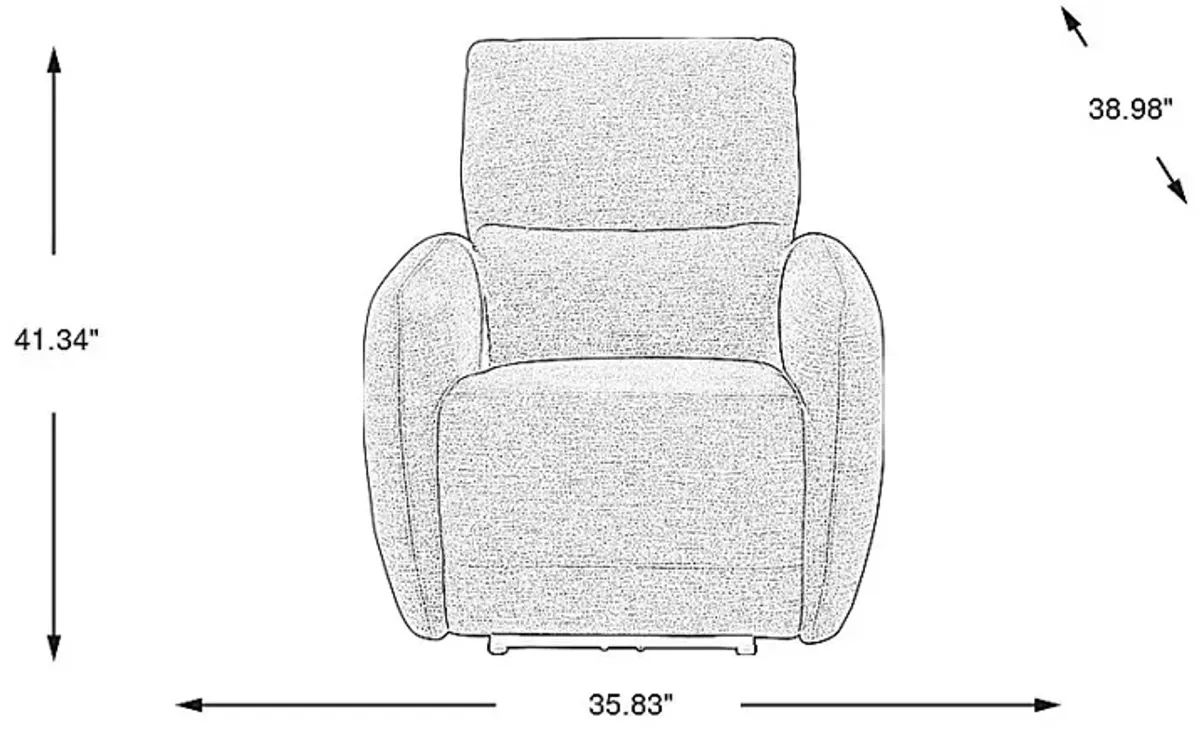 Westlake Light Gray Dual Power Recliner