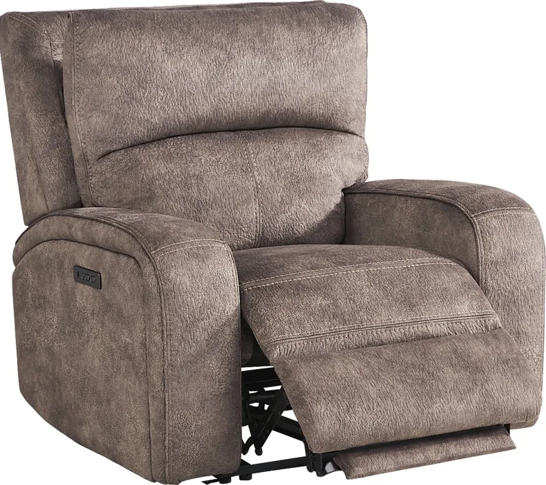 Leighton Brown Dual Power Recliner