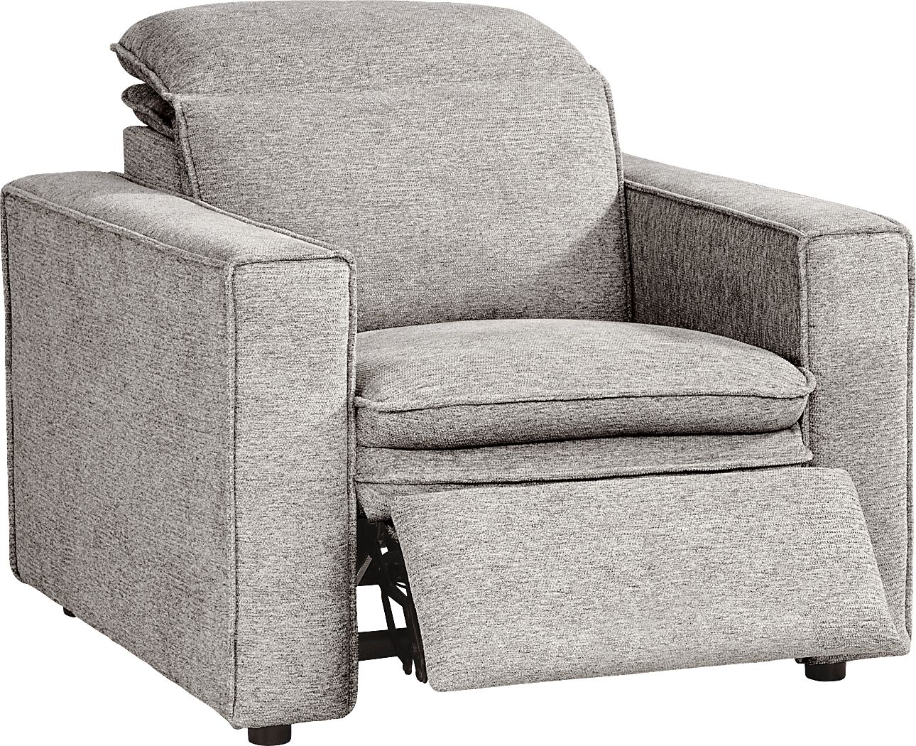 Salvator Street Gray Dual Power Recliner