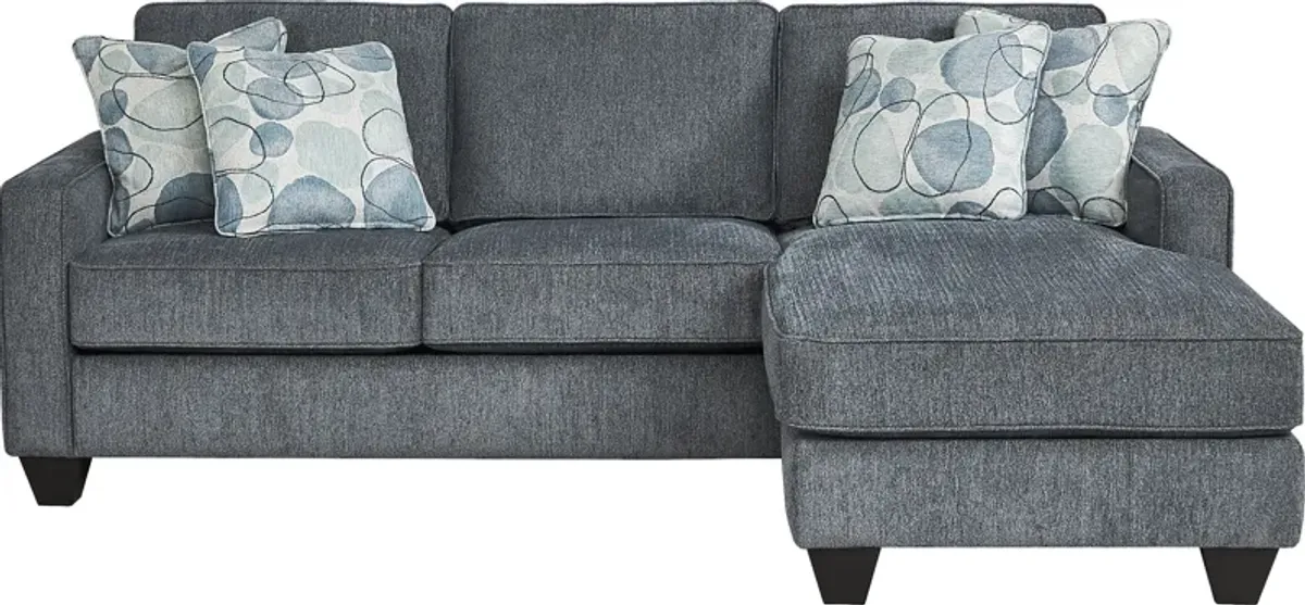 Alanis Bay Blue 4 Pc Living Room