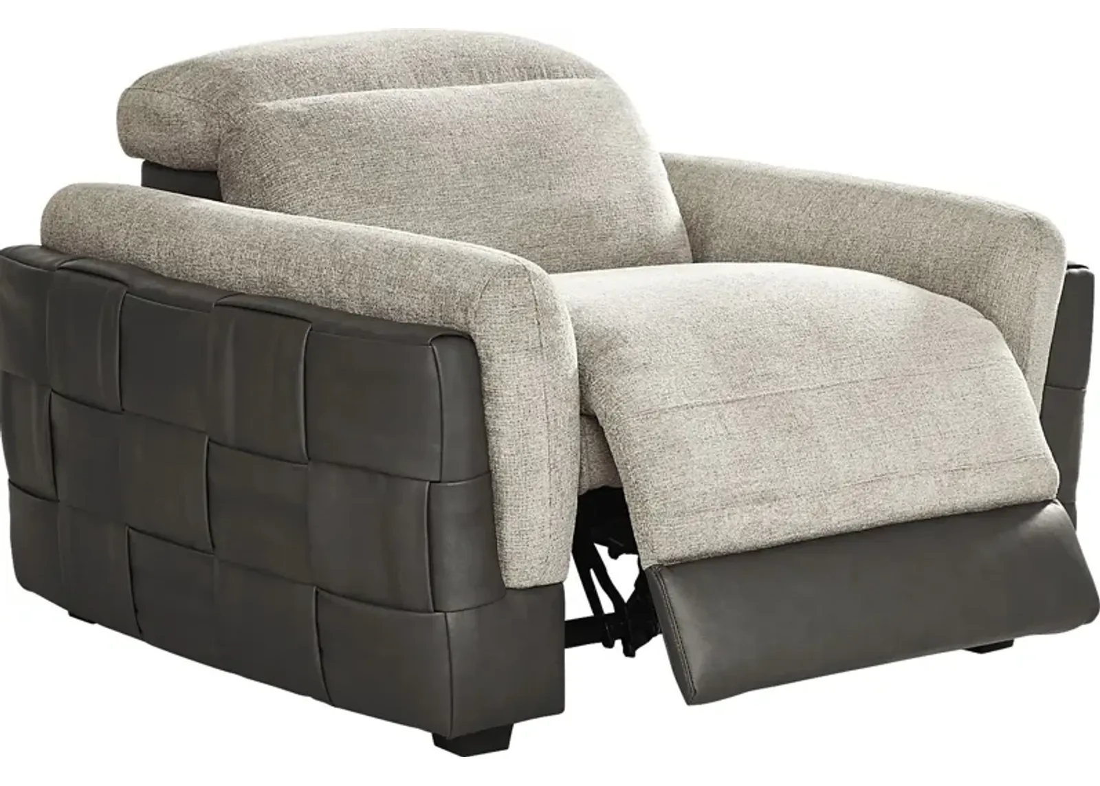 Seneca Falls Gray Dual Power Recliner