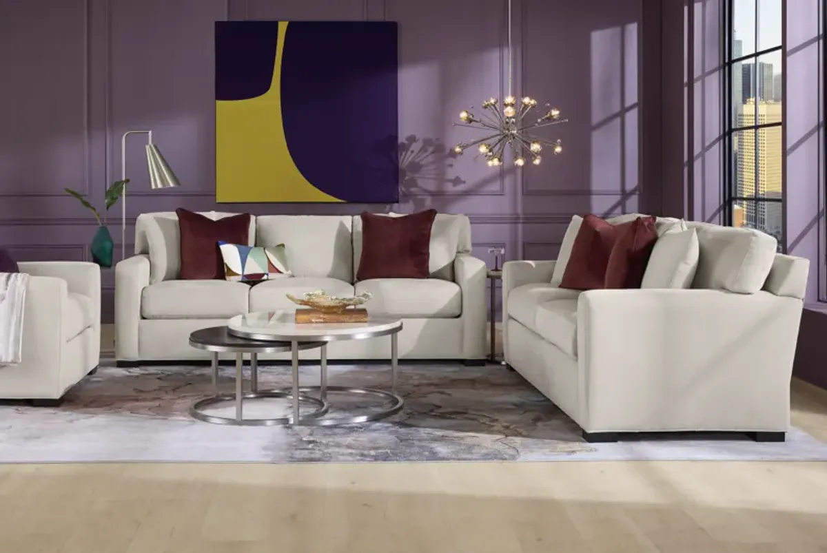Harmonie Dove 2 Pc Living Room
