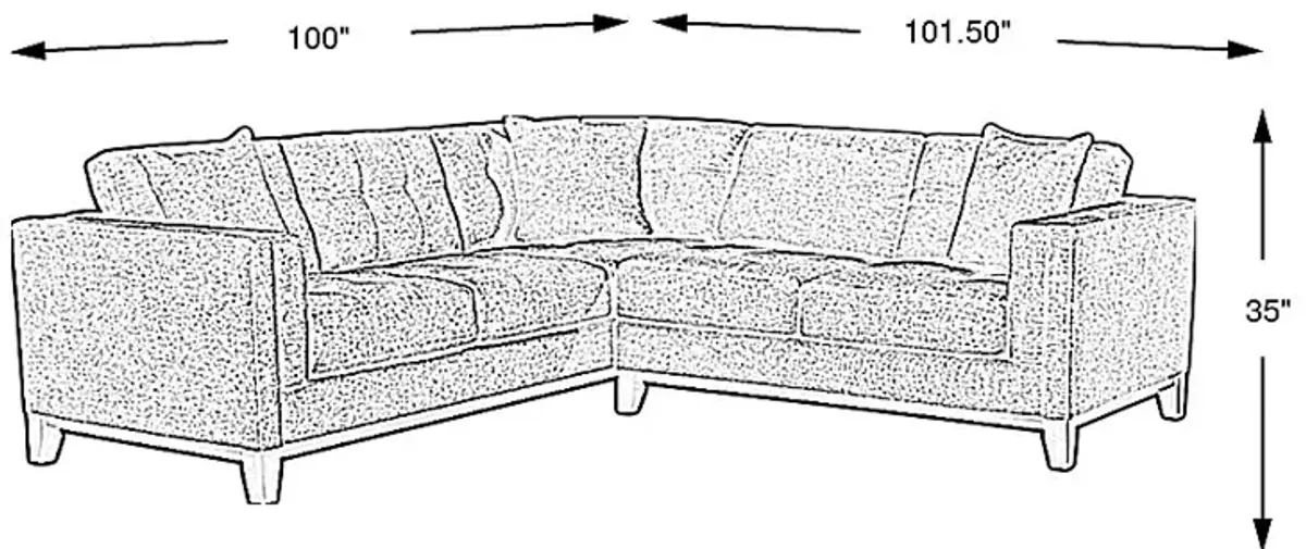 Chatham Gray 2 Pc Sectional