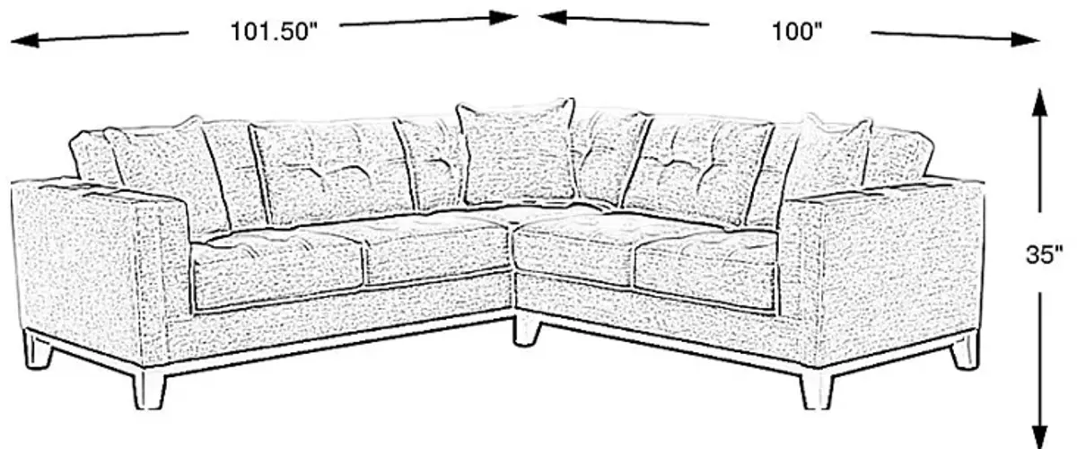 Chatham Navy 2 Pc Sectional