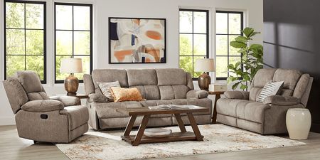 Townsend Brown 5 Pc Living Room with Reclining Sofa