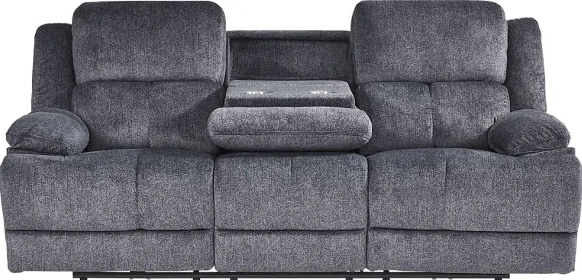 Townsend Gray 5 Pc Living Room with Reclining Sofa