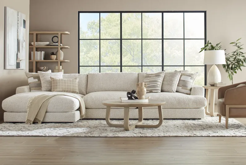 Montecito White 2 Pc Sectional