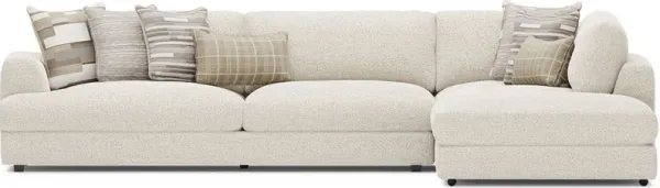 Montecito White 4 Pc Sectional