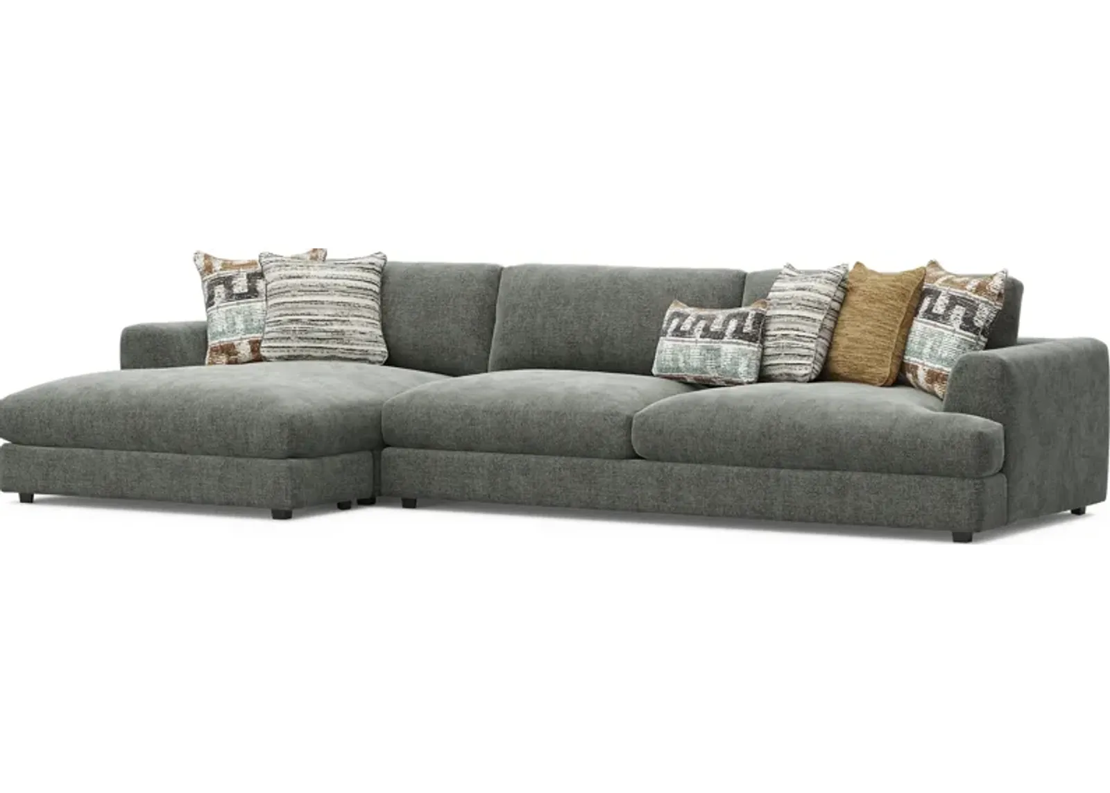 Montecito Charcoal 2 Pc Sectional