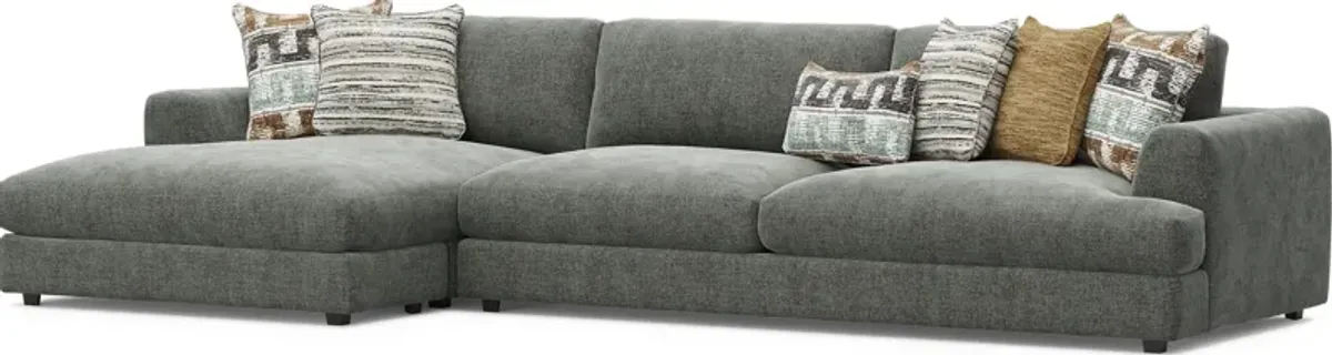 Montecito Charcoal 2 Pc Sectional