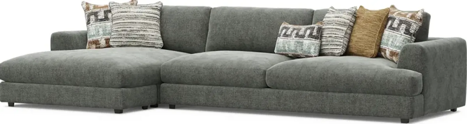 Montecito Charcoal 2 Pc Sectional