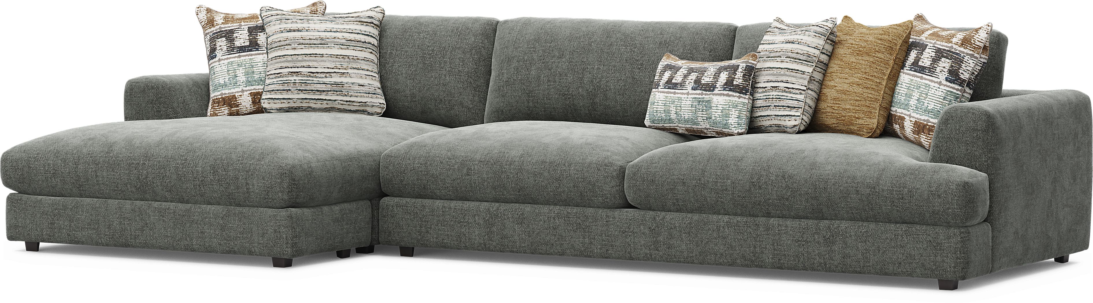 Montecito Charcoal 2 Pc Sectional