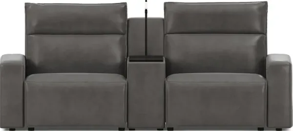 Charcoal 3 Pc Dual Power Reclining ModularTwo