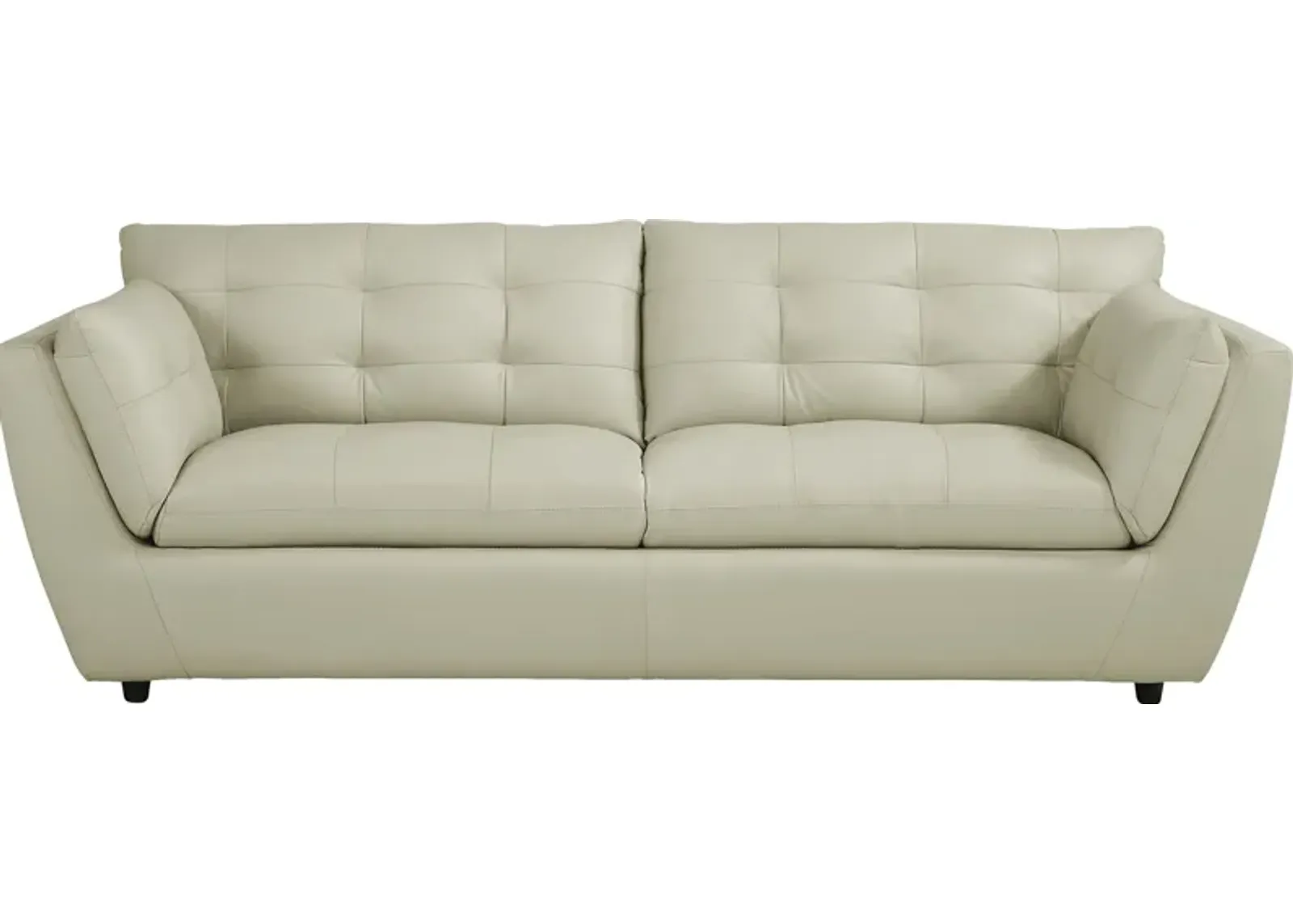 Aragon Platinum Leather Sofa