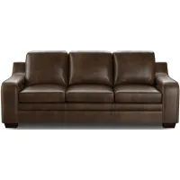 Gisella Brown Leather Sofa