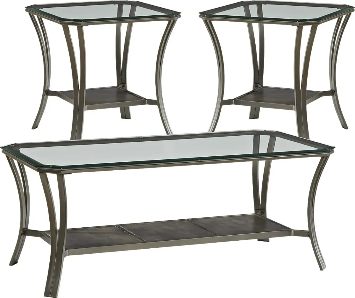 Dennin Heights Gray 8 Pc Living Room