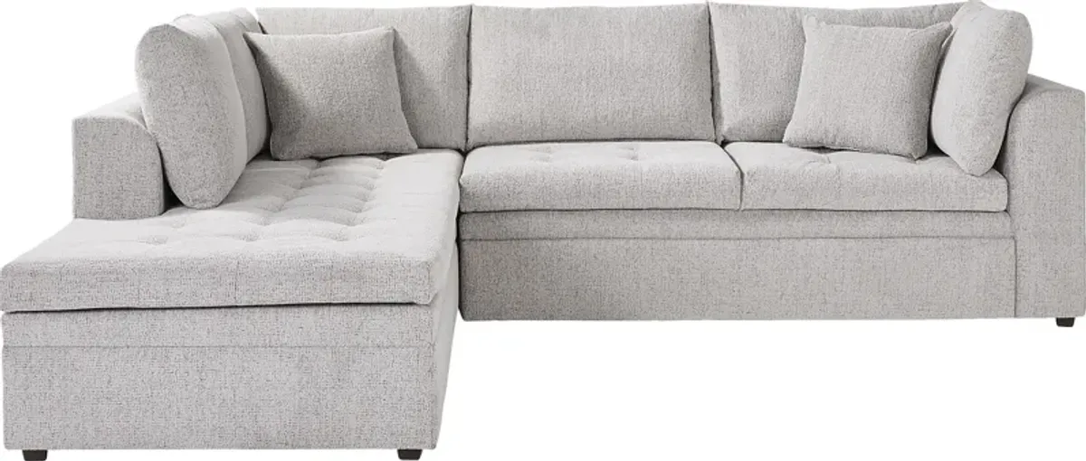 Sheridan Place Gray 2 Pc Sleeper Sectional