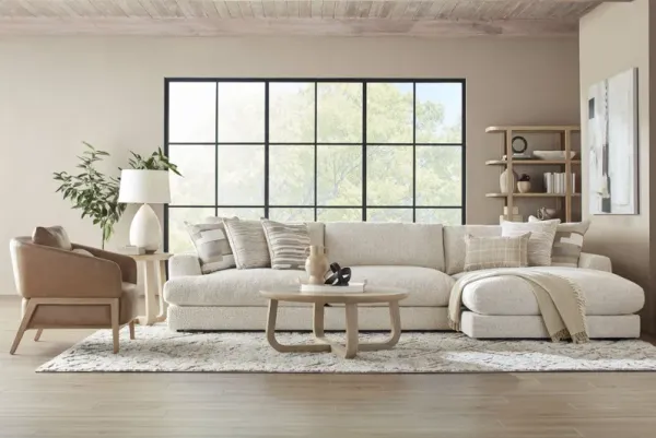 Montecito White 2 Pc Sectional