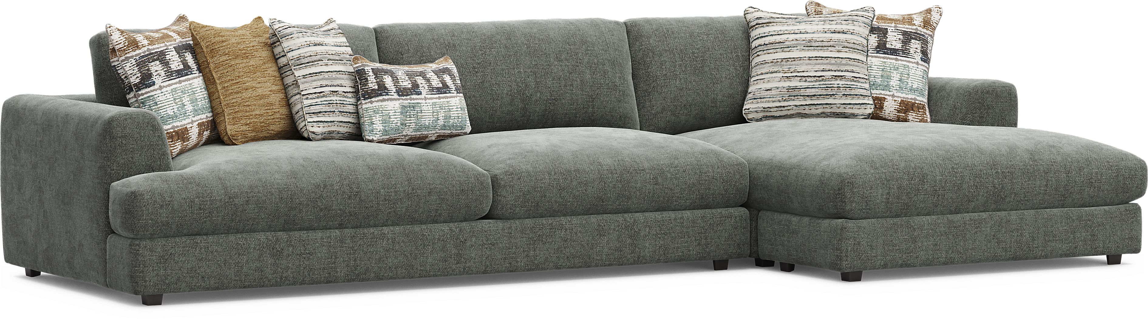 Montecito Charcoal 2 Pc Sectional