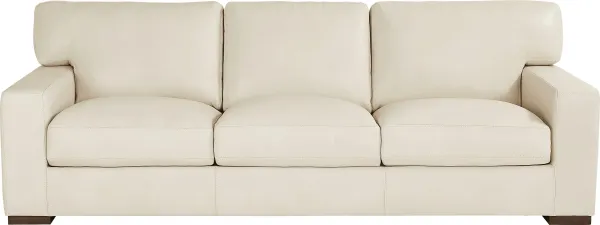 Kensington Oyster Leather Sofa