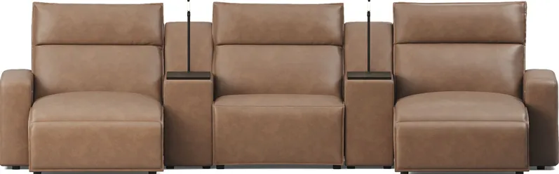 Saddle 5 Pc Dual Power Reclining ModularTwo