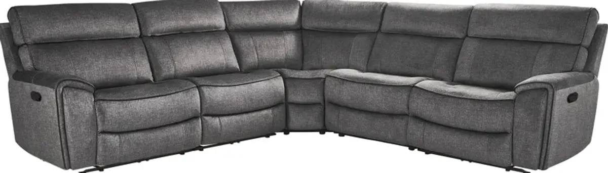 Bradshaw Place Dark Gray 5 Pc Reclining Sectional