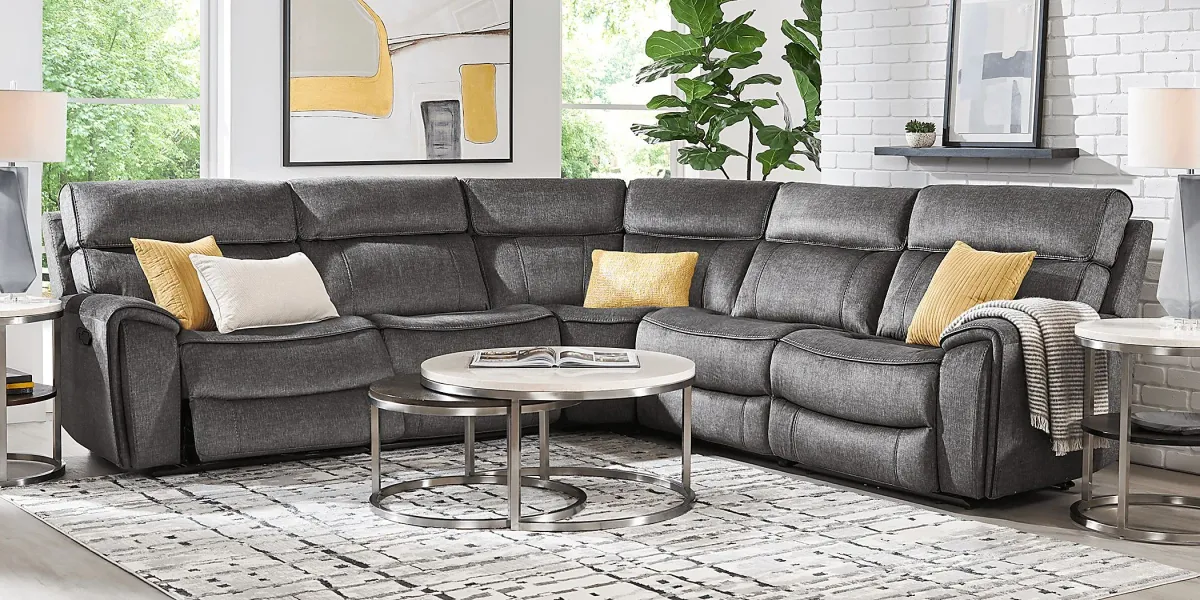 Bradshaw Place Dark Gray 5 Pc Reclining Sectional