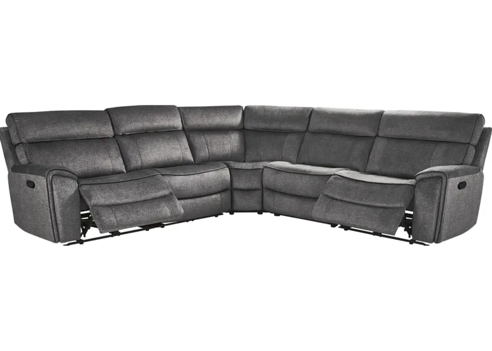 Bradshaw Place Dark Gray 5 Pc Reclining Sectional