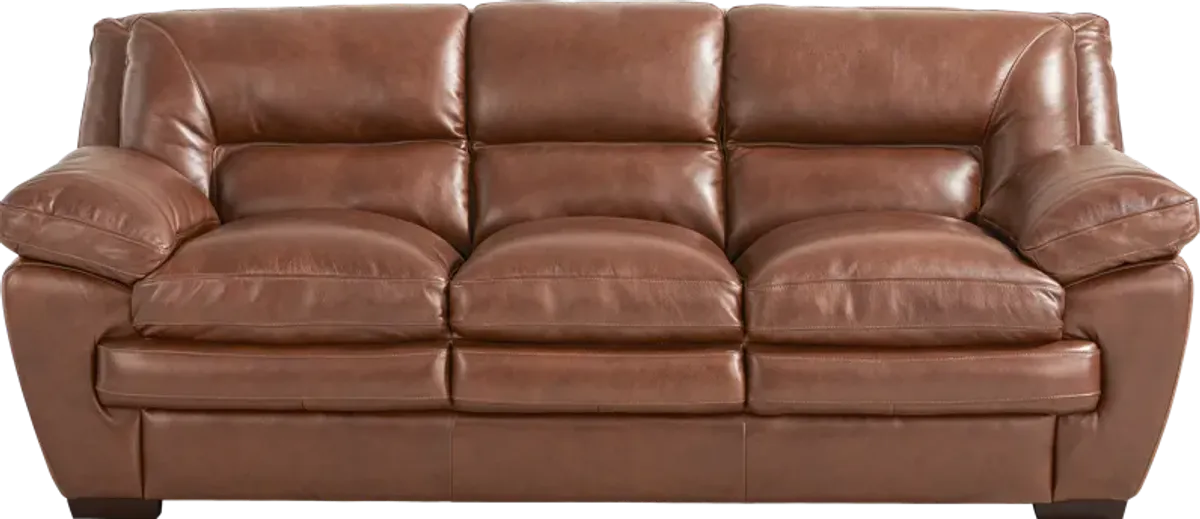 Hayworth Brown Leather Sofa
