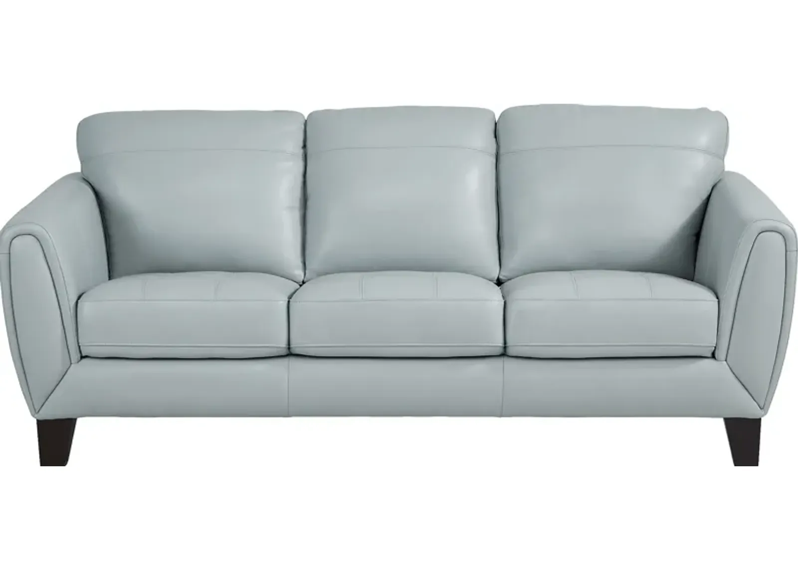 Livorno Lane Aqua Leather Sofa