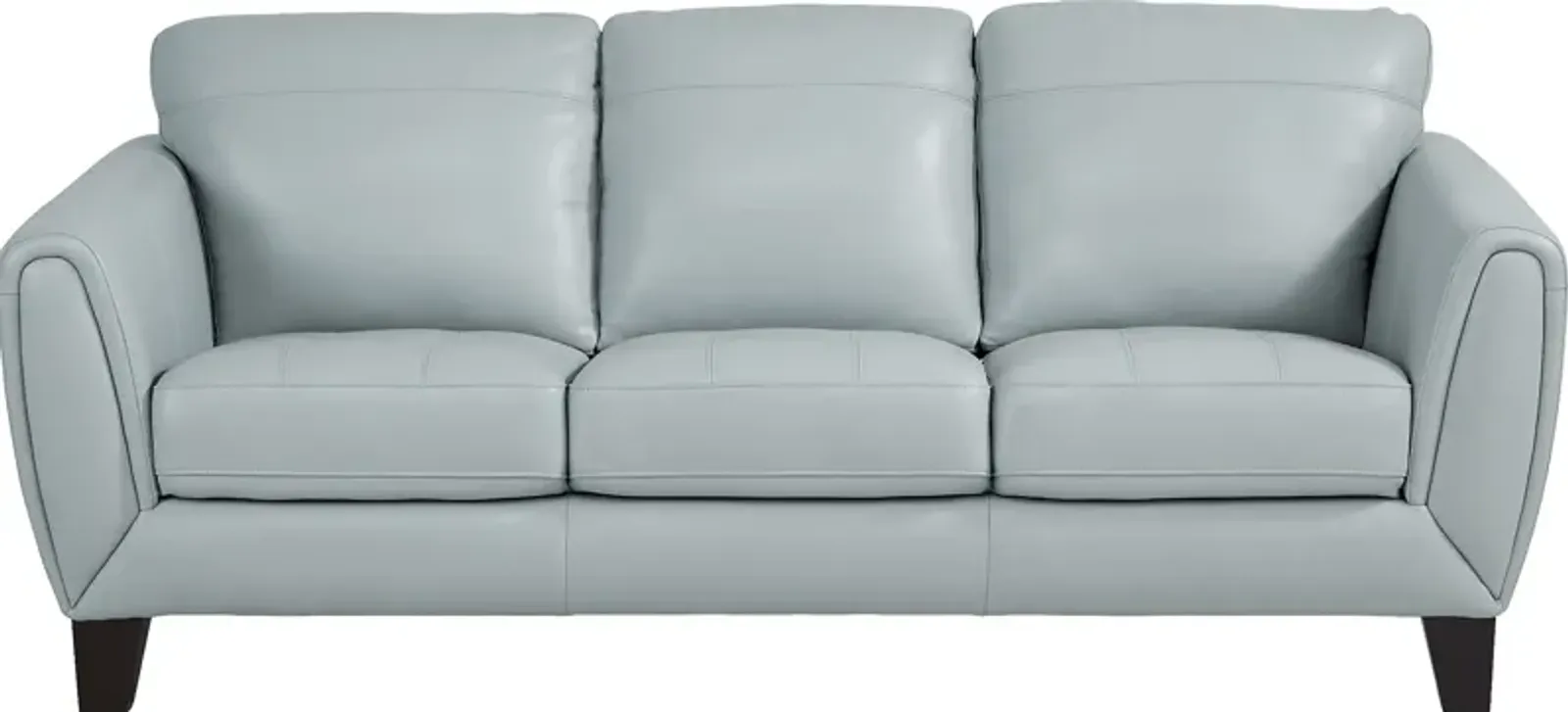 Livorno Lane Aqua Leather Sofa