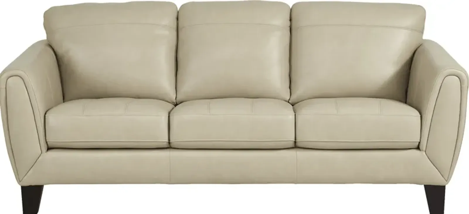 Livorno Lane Stone Leather Sofa