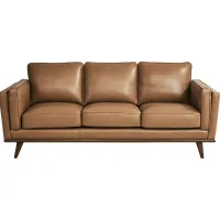Cassina Court Caramel Leather Sofa