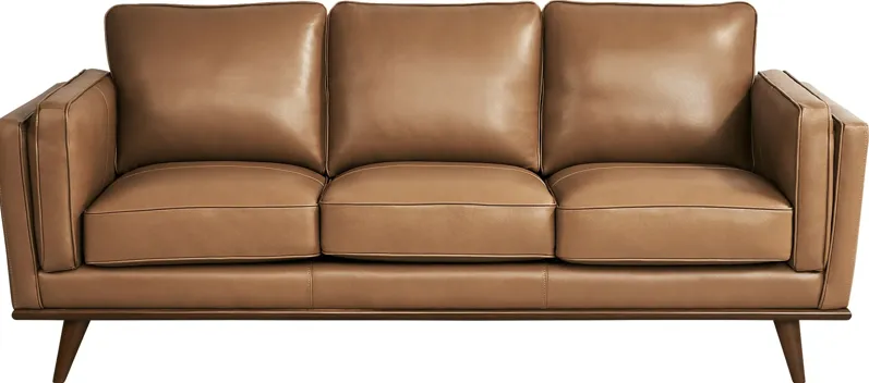 Cassina Court Caramel Leather Sofa