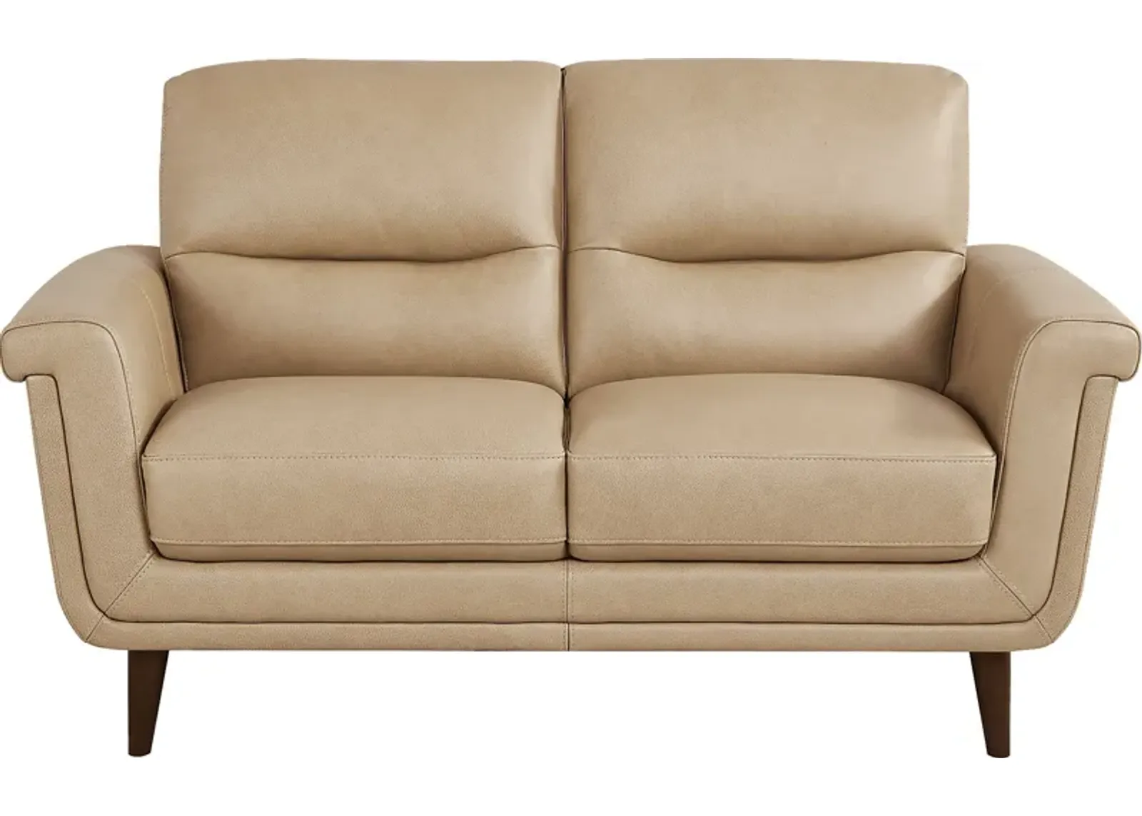 Harrington Park Stone Leather Loveseat