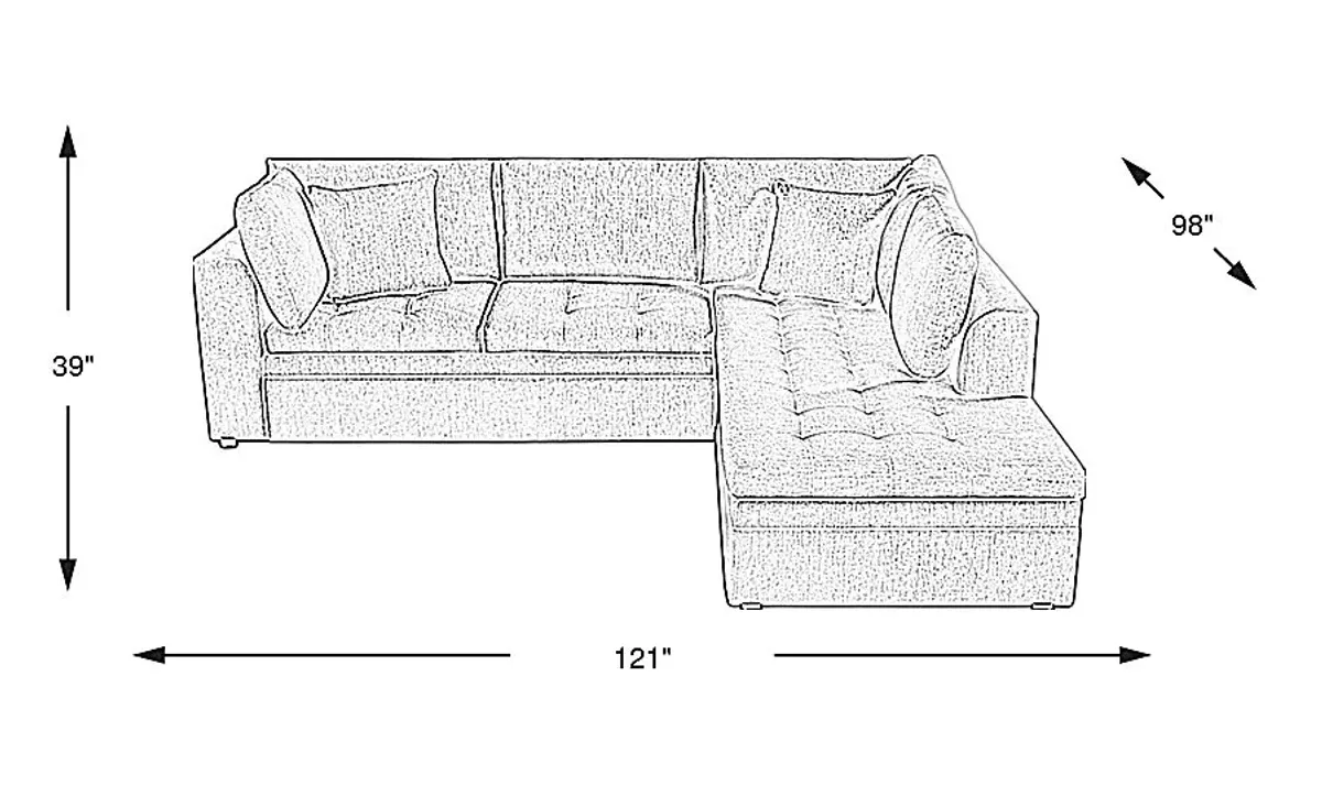 Sheridan Place Putty 2 Pc Sleeper Sectional