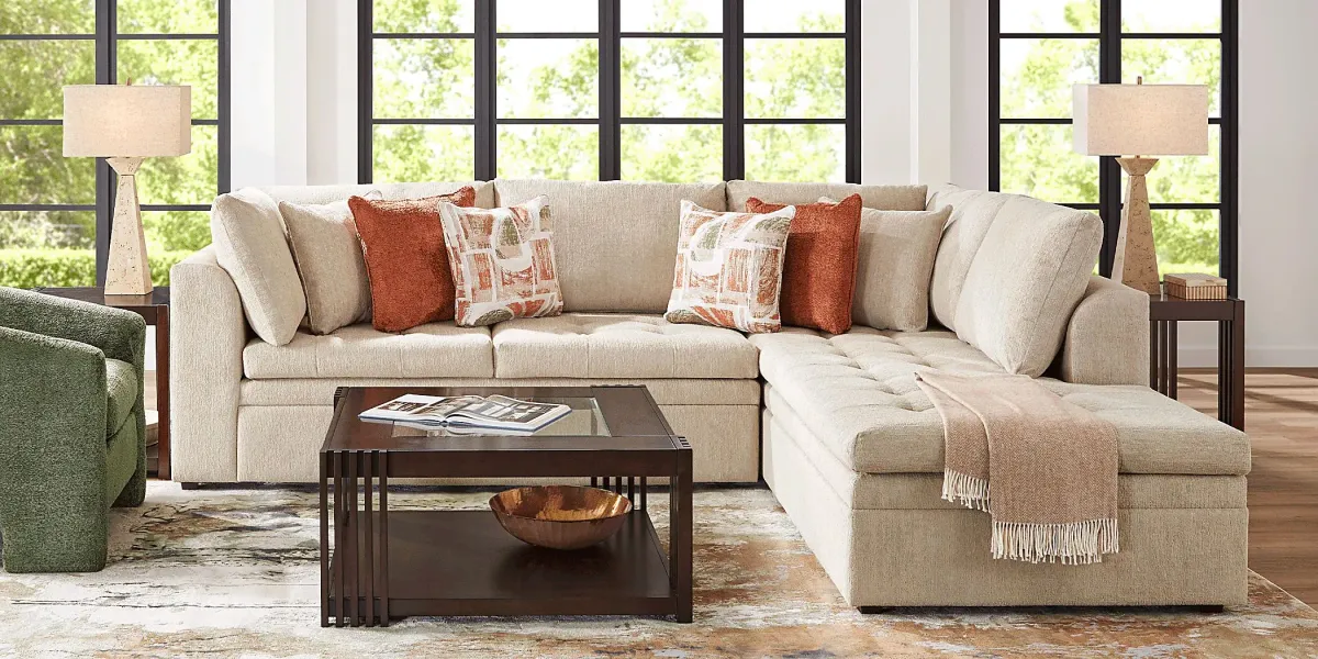 Sheridan Place Putty 2 Pc Sleeper Sectional