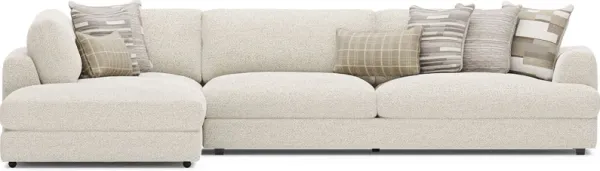 Montecito White 4 Pc Sectional