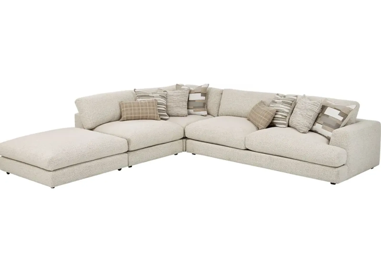 Montecito White 4 Pc Sectional