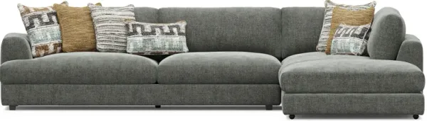 Montecito Charcoal 4 Pc Sectional