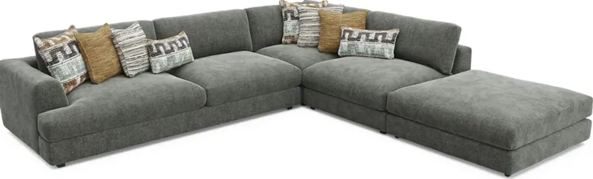 Montecito Charcoal 4 Pc Sectional