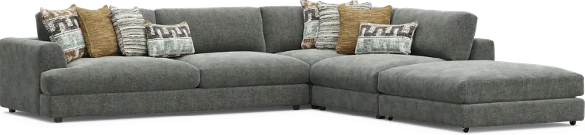 Montecito Charcoal 4 Pc Sectional