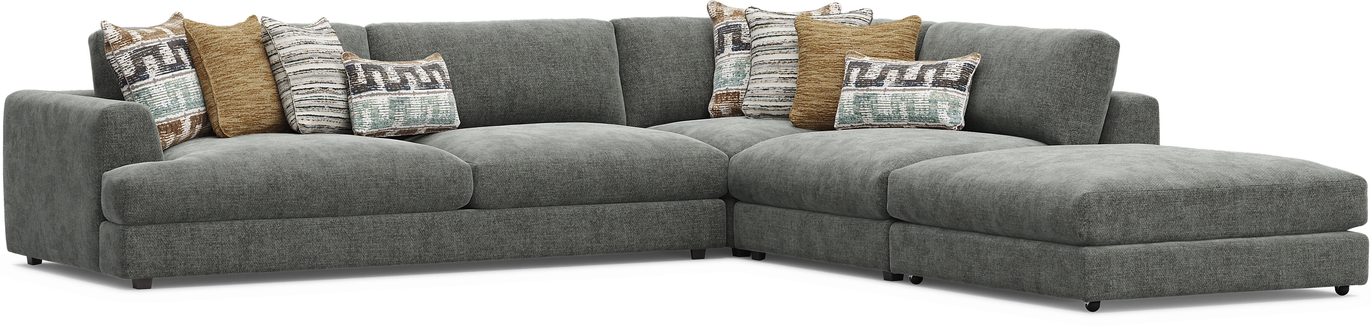 Montecito Charcoal 4 Pc Sectional